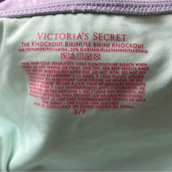Victoria's Secret Reversible Boho Bikini Set in Aquamarine & Lavender size Small - Picture 4 of 12